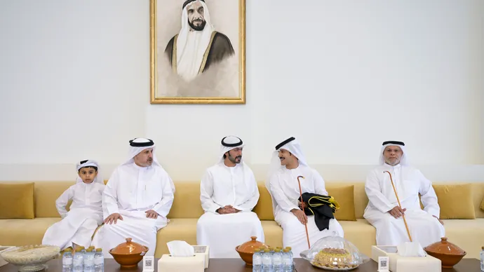 Khalifa bin Tahnoon bin Mohammed attends wedding reception of Dhafer Abdullah Al Ahbabi