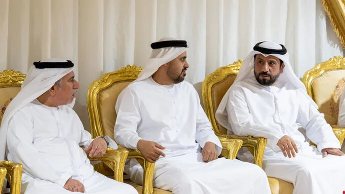 Theyab bin Mohamed bin Zayed offers condolences on the passing of martyr Nasser Ali Al Bloushi’s mother