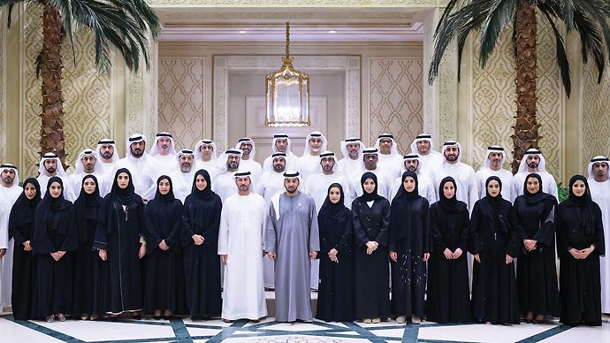 Hamdan bin Zayed meets delegation representing Emirates Nuclear Energy Corporation and subsidiary companies