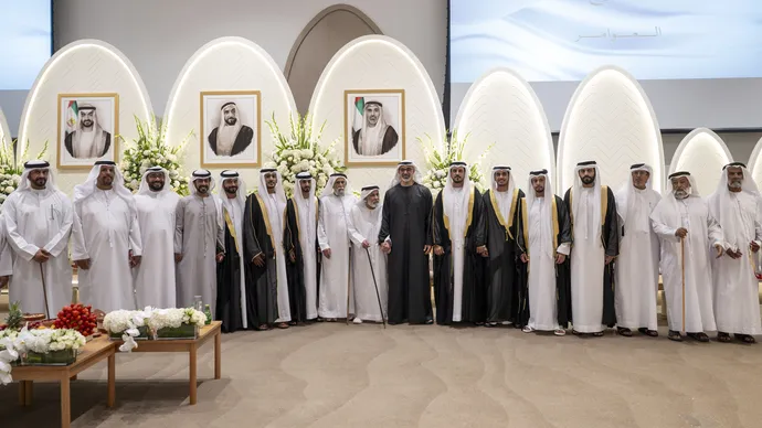 Khaled bin Mohamed bin Zayed attends group wedding of Al Awamir tribe