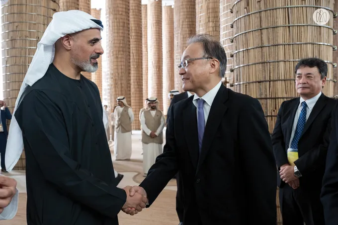 On the sidelines of UAE Day celebrations at Expo 2025 Osaka, Crown Prince of Abu Dhabi meets members of Japanese Parliament and UAE–Japan Society