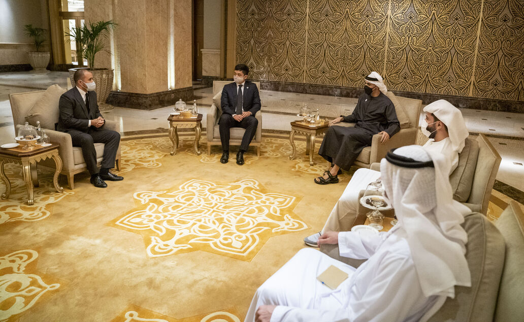 Khaled bin Mohamed bin Zayed receives The Regent of Pahang