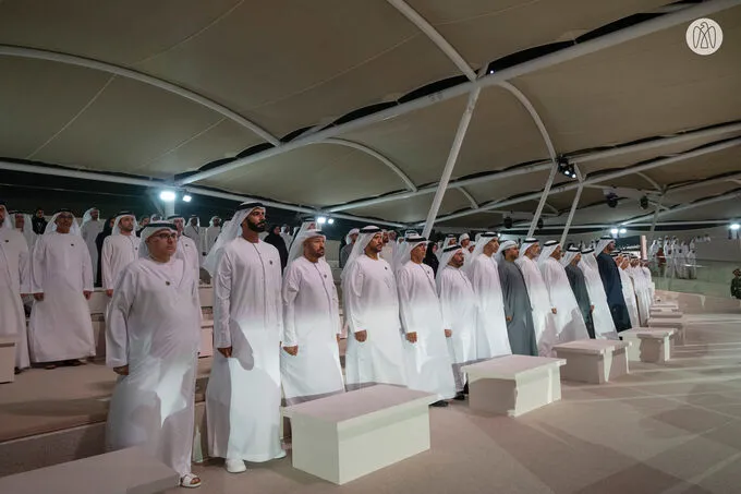 Humaid bin Rashid Al Nuaimi attends Commemoration Day ceremony at Wahat Al Karama in Abu Dhabi