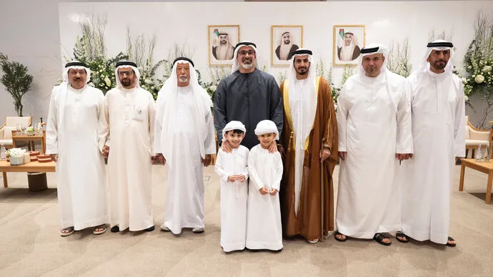 Khaled bin Mohamed bin Zayed attends Rashid Ali Rashid Al Nuaimi wedding reception