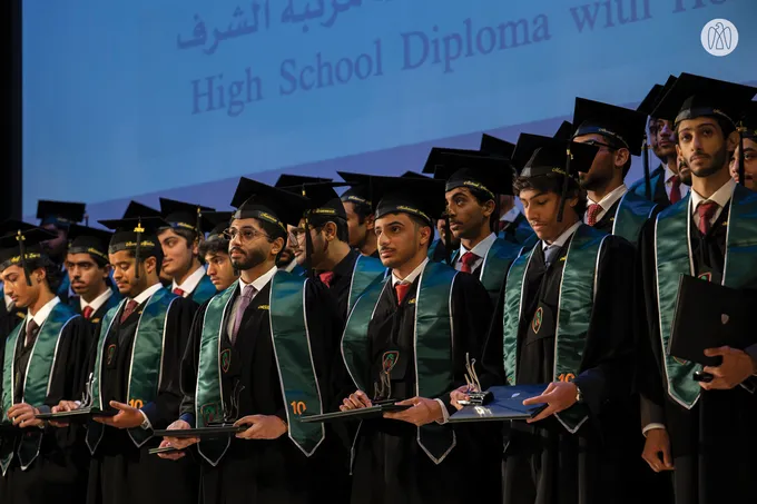 Under the patronage of Sheikha Fatima bint Mubarak, Nahyan bin Mubarak attends graduation ceremony of 6th cohort of Sheikh Zayed Private Academy for Boys