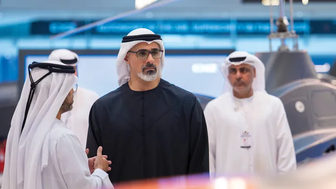 Khaled bin Mohamed bin Zayed visits UMEX and SimTEX 2026