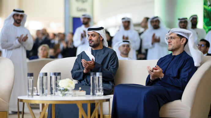 Mohammed bin Hamad bin Tahnoon Al Nahyan attends naming ceremony and brand reveal for Zayed International Airport