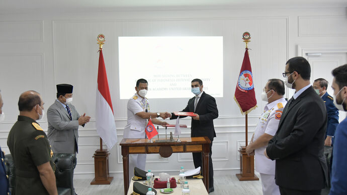 شراكة إستراتيجية بين أكاديمية ربدان وجامعة الدفاع الإندونيسية (RIDU)