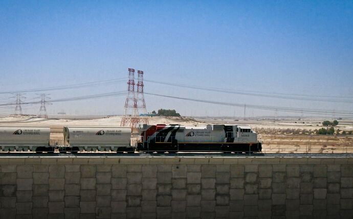 Etihad Rail completes the connection of railway freight terminal at ICAD in Abu Dhabi with the network’s main line