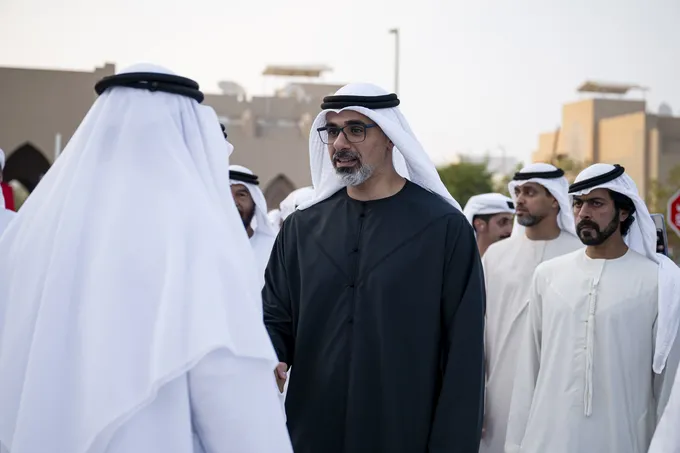 Khaled bin Mohamed bin Zayed attends Zayed Abdullah Al Hashmi wedding reception