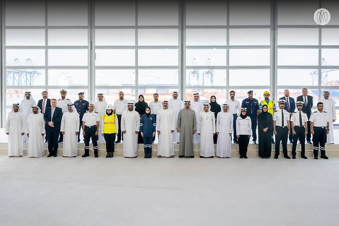 The UAE President inaugurates Khalifa Port expansion