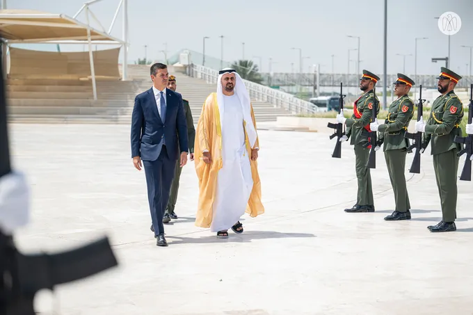 Theyab bin Mohamed bin Zayed receives President of the Republic of Paraguay at Wahat Al Karama