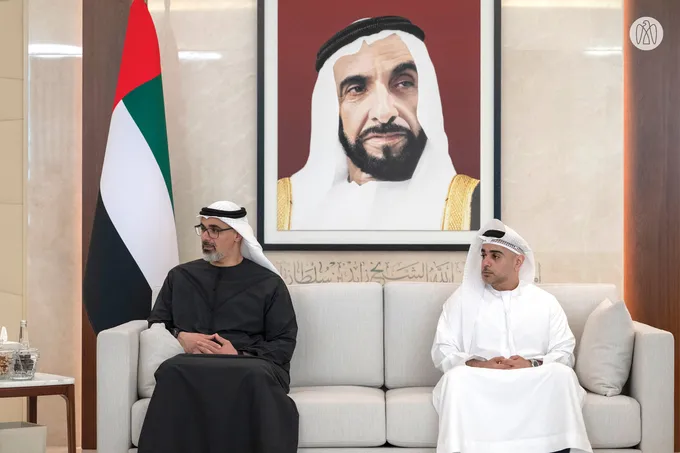 Khaled bin Mohamed bin Zayed meets CEO of Visa