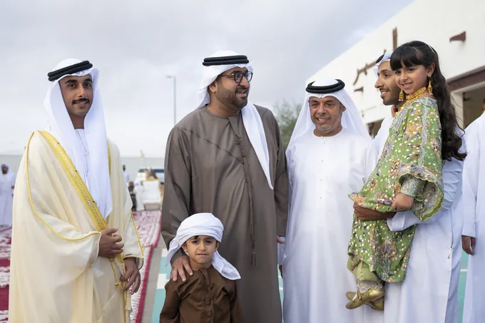 Mohammed bin Hamdan bin Zayed attends Zayed Khalifa Al Mehairbi wedding reception
