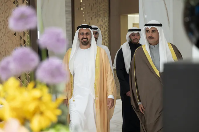 Theyab bin Mohamed bin Zayed attends Othman Abdullah Al-Yahya wedding reception