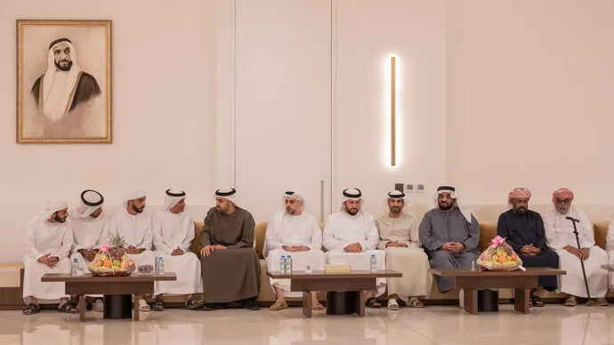 Theyab bin Mohamed bin Zayed offers condolences on the passing of Reem Omar Al Nahdi