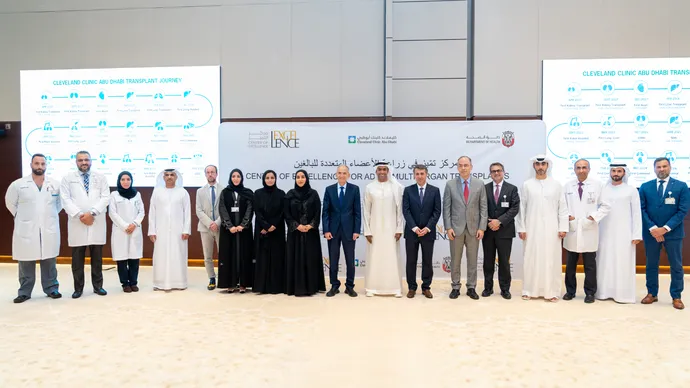 Department of Health – Abu Dhabi designates Cleveland Clinic Abu Dhabi as Centre of Excellence for Adult Multi-Organ Transplants