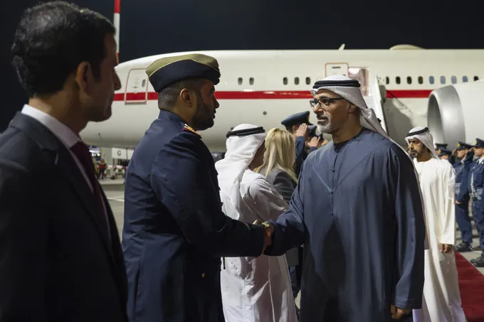 Crown Prince of Abu Dhabi arrives in Athens on official visit to Greece
