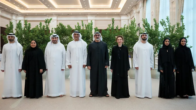 Khaled bin Mohamed bin Zayed receives UAE team that participated in 18th BRICS Summit