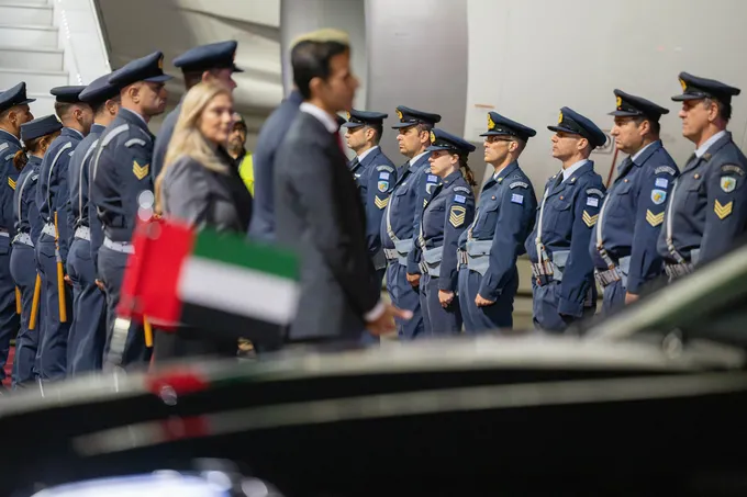 Crown Prince of Abu Dhabi arrives in Athens on official visit to Greece