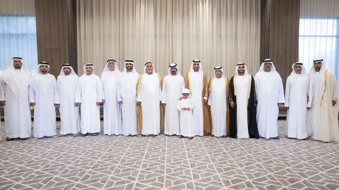 Khalifa bin Tahnoon bin Mohammed attends Mohammed Ahmed bin Ghobash wedding reception