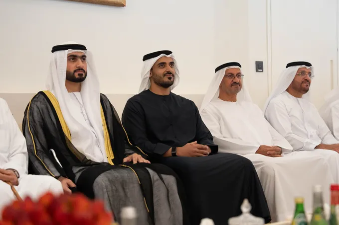 Zayed bin Mohamed bin Zayed attends Al Shehhi and Al Suwaidi wedding reception