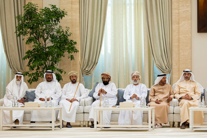 UAE President accepts condolences for third day over passing of Tahnoun bin Mohammed from international delegations, crowds of mourners