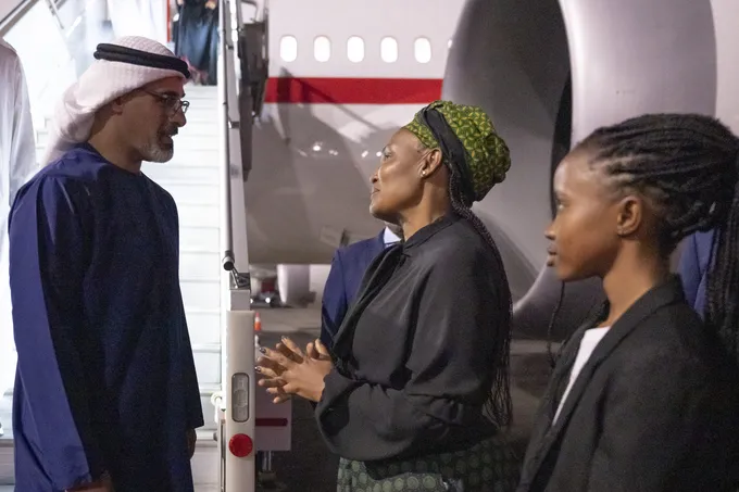 On behalf of the UAE President.. Crown Prince of Abu Dhabi arrives in Johannesburg to attend G20 summit