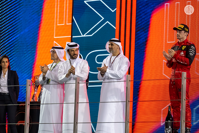 Khaled bin Mohamed bin Zayed Presents F1 Season World Champion Max Verstappen With Winner’s Trophy  