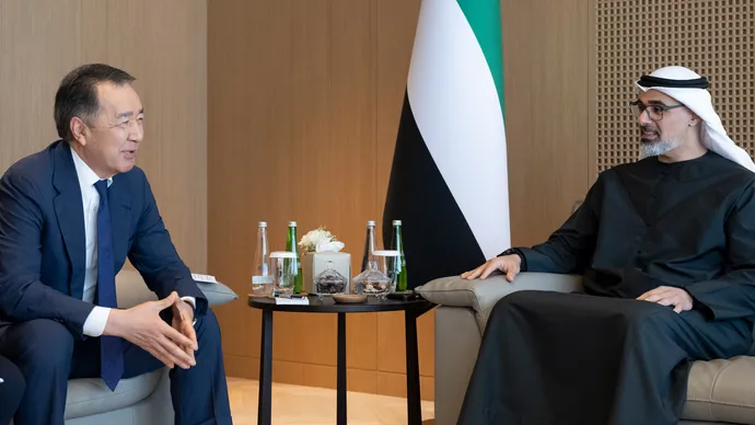 Khaled bin Mohamed bin Zayed meets Chairman of the Board of the Eurasian Economic Commission