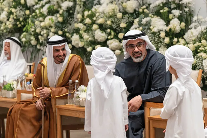 Khaled bin Mohamed bin Zayed attends Rashid Ali Rashid Al Nuaimi wedding reception