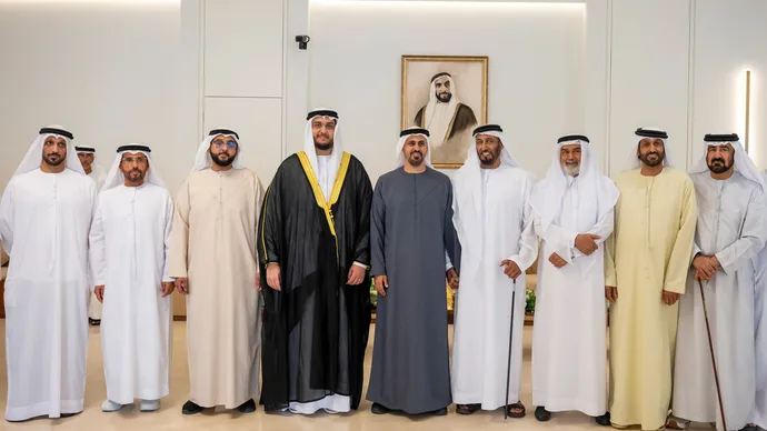 Theyab bin Mohamed bin Zayed attends Ahmed Ali Al Mansouri wedding reception