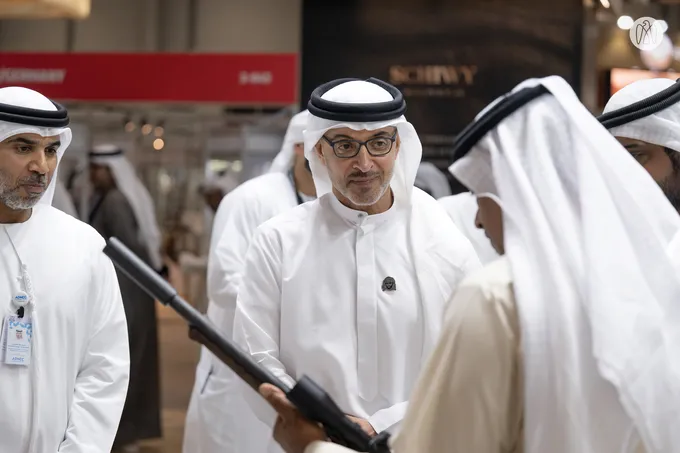 Hazza bin Zayed visits 23rd Abu Dhabi International Hunting and Equestrian Exhibition