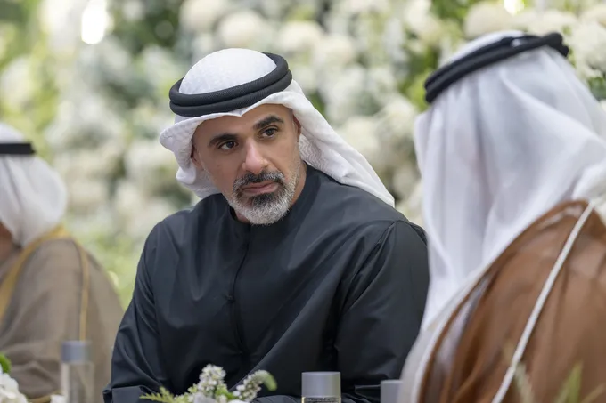 Khaled bin Mohamed bin Zayed attends wedding reception of Abdulaziz and Abdulla, sons of Faisal Abdulaziz Al Bannai