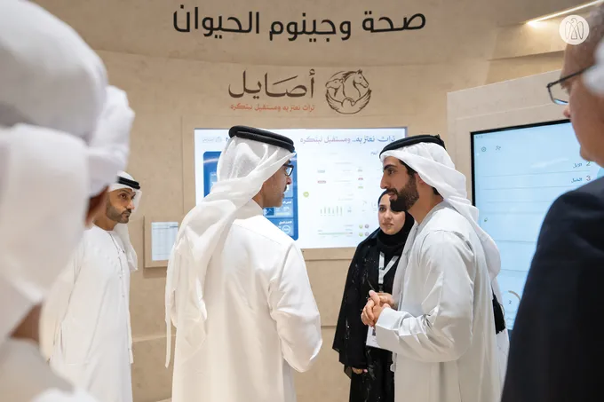 Hazza bin Zayed visits 23rd Abu Dhabi International Hunting and Equestrian Exhibition