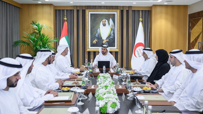 اجتماع مجلس إدارة هيئة الهلال الأحمر الإماراتي في أبوظبي