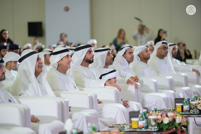 Saif bin Zayed interacts with Emirati astronaut Sultan Al Neyadi at A Call From Space Al Ain edition