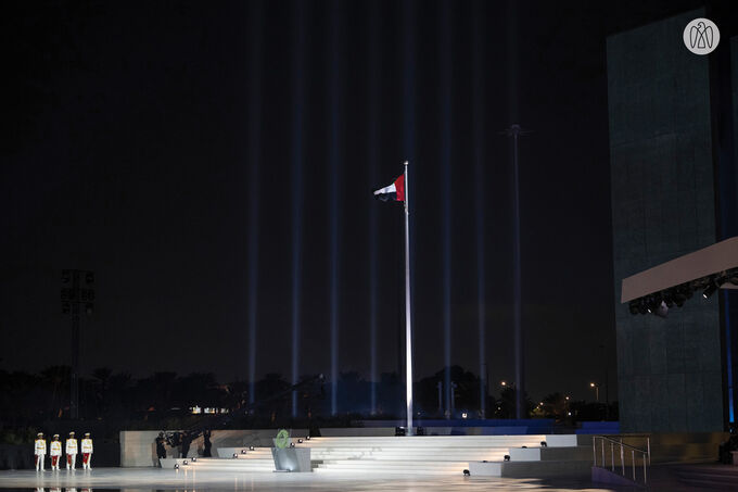 Humaid bin Rashid Al Nuaimi attends Commemoration Day ceremony at Wahat Al Karama in Abu Dhabi
