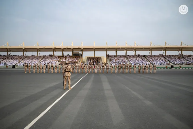 Khaled bin Mohamed bin Zayed attends specialised demonstrations by 22nd cohort of UAE National Service Programme at Sweihan Training Centre