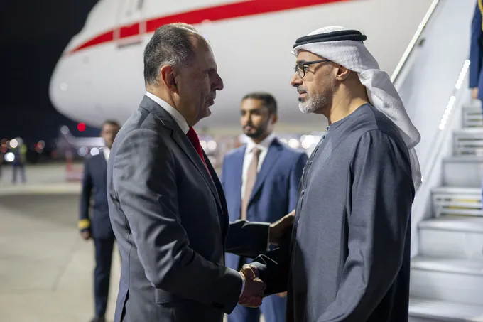 Crown Prince of Abu Dhabi arrives in Athens on official visit to Greece