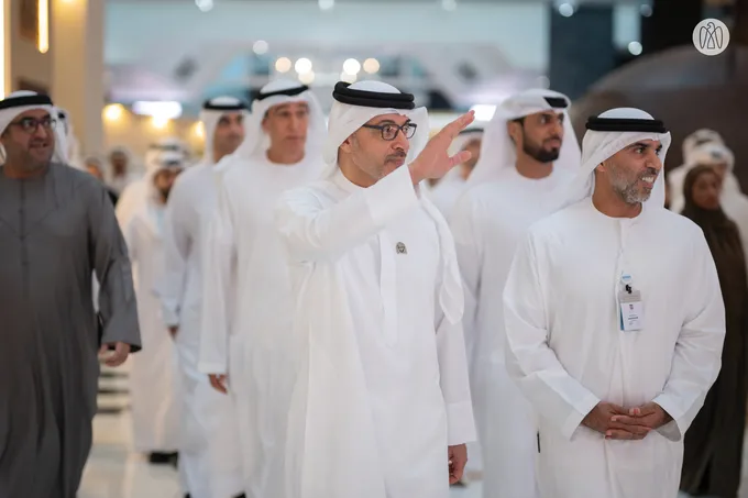 Hazza bin Zayed visits 23rd Abu Dhabi International Hunting and Equestrian Exhibition