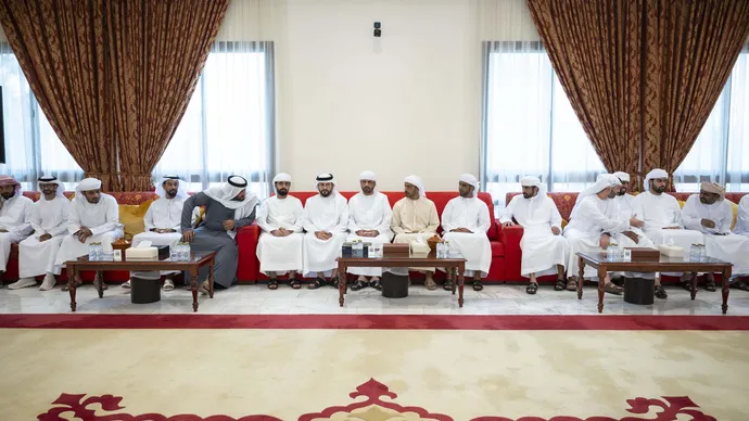 Khalifa bin Tahnoon bin Mohammed offers condolences on the passing of Nashba Salem Al Ameri