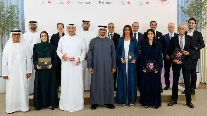رئيس الدولة يكرم المؤسسات الحاصلة على &quot;علامة الجودة لبيئة عمل داعمة للوالدين&quot; في دورتها الثانية