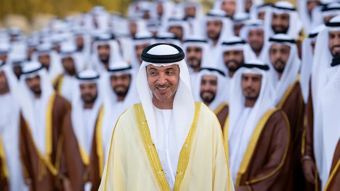 Under the patronage of the UAE President, Hazza bin Zayed attends group wedding reception for 181 grooms in Al Ain Region