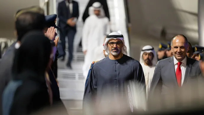 Crown Prince of Abu Dhabi arrives in Athens on official visit to Greece
