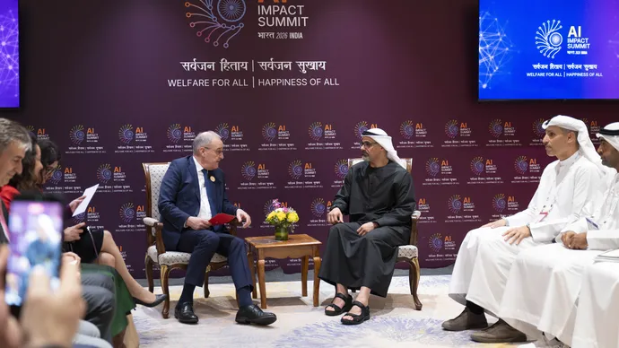 Crown Prince of Abu Dhabi meets President of Swiss Confederation on sidelines of AI Impact Summit