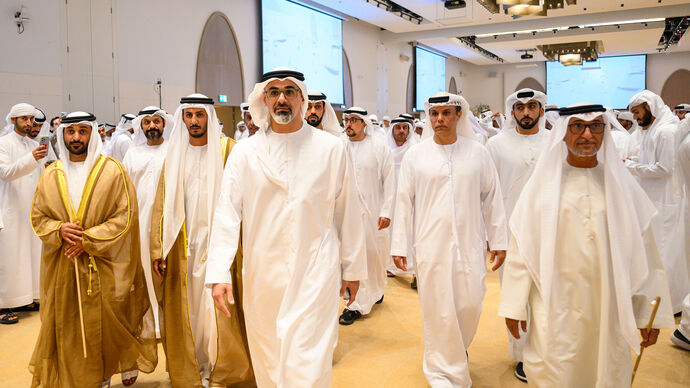 Crown Prince of Abu Dhabi attends Al Mazrouei and Al Qemzi weddings