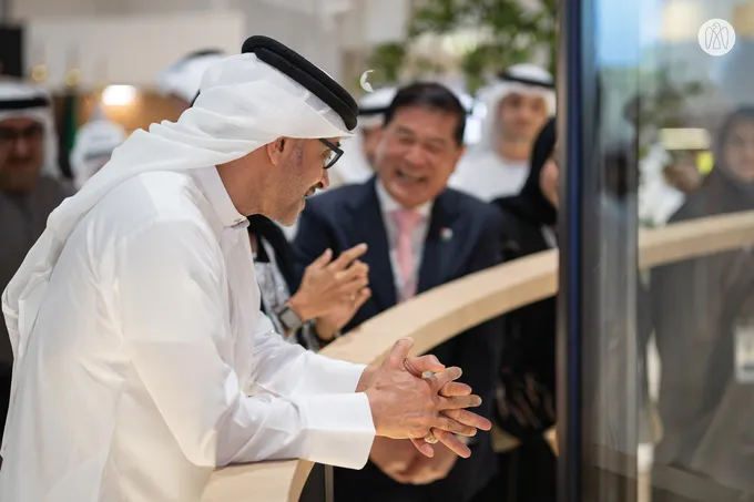 Hazza bin Zayed visits 23rd Abu Dhabi International Hunting and Equestrian Exhibition