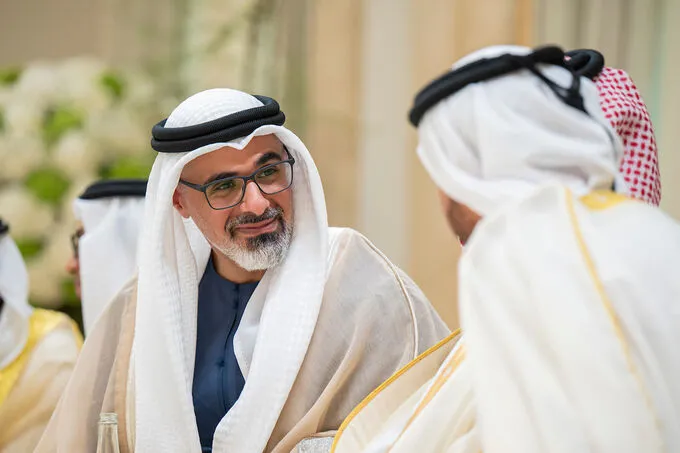 Mansour bin Zayed, Khaled bin Mohamed bin Zayed receive Crown Princes, sheikhs, well-wishers on Eid Al-Adha
