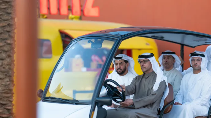 حمدان بن زايد وهزاع بن زايد يشهدان افتتاح مهرجان ليوا الدولي 2026 (ليوا 2026)